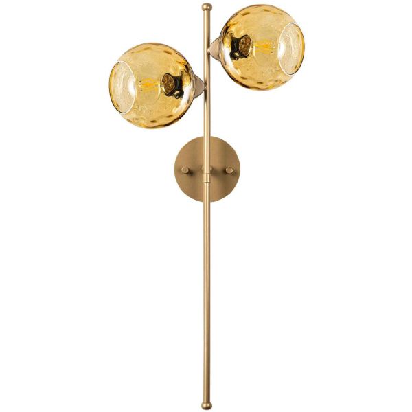 Applique en métal et verre Benek