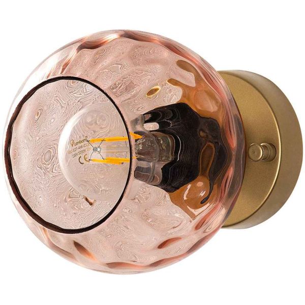 Applique en métal et verre Benek