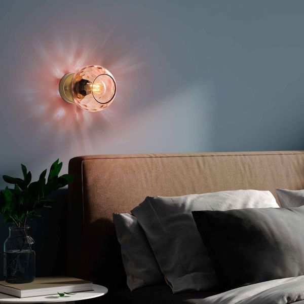 Applique en métal et verre Benek - HANAH HOME