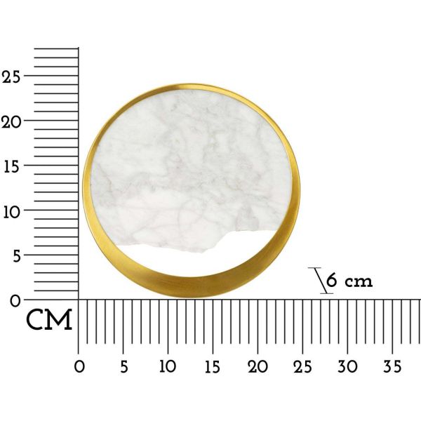 Applique murale en métal Marble 24 x 6 x 24 cm - MAU-0533