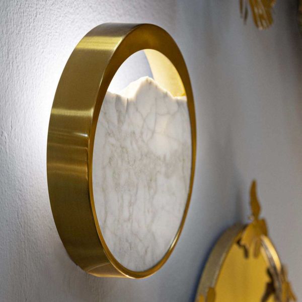 Applique murale en métal Marble 24 x 6 x 24 cm - MAURO FERRETTI