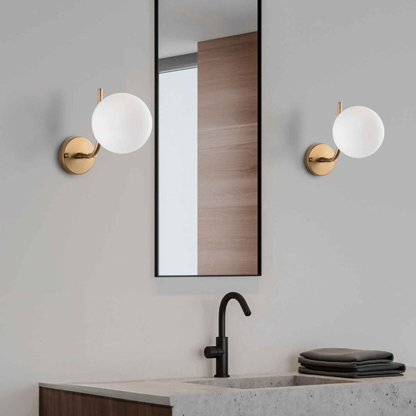 Applique murale en métal et verre Antler - 5