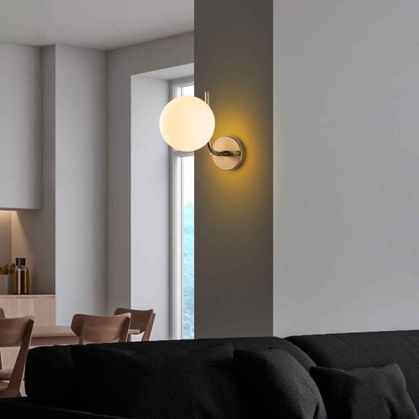 Applique murale en métal et verre Antler - 6