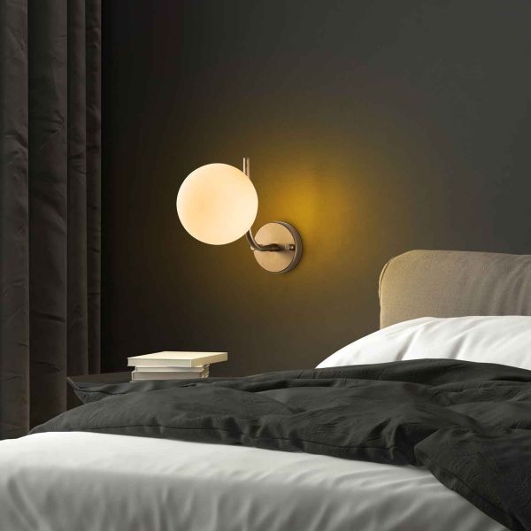 Applique murale en métal et verre Antler - 7