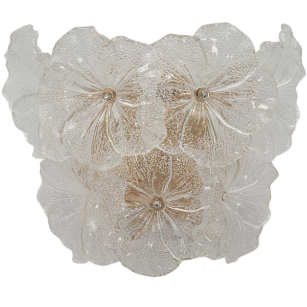 Applique murale en verre Ibiscus 33 x 17 x 28 cm
