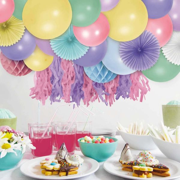 Arche à ballons décorative couleurs pastels - PARTY TIME