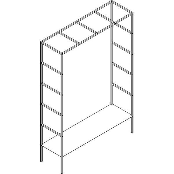 Arche de jardin carrée en acier galvanisé Square - HAR-0101