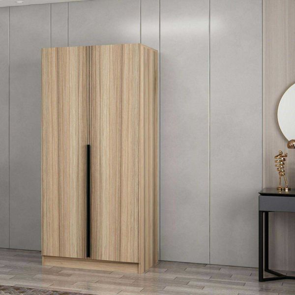 Armoire en aggloméré effet chêne Kale - ASI-0661