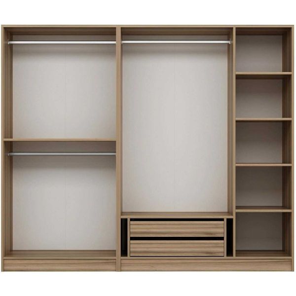 Armoire en aggloméré effet chêne Kale Plus - 859