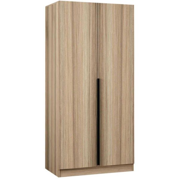 Armoire en aggloméré effet chêne Kale