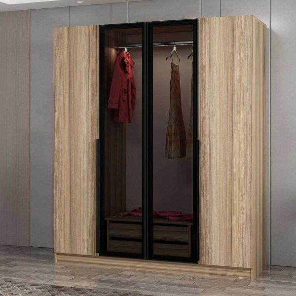 Armoire en aggloméré et verre Kale Plus - 7