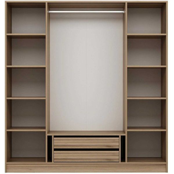 Armoire en aggloméré et verre Kale Plus - 949
