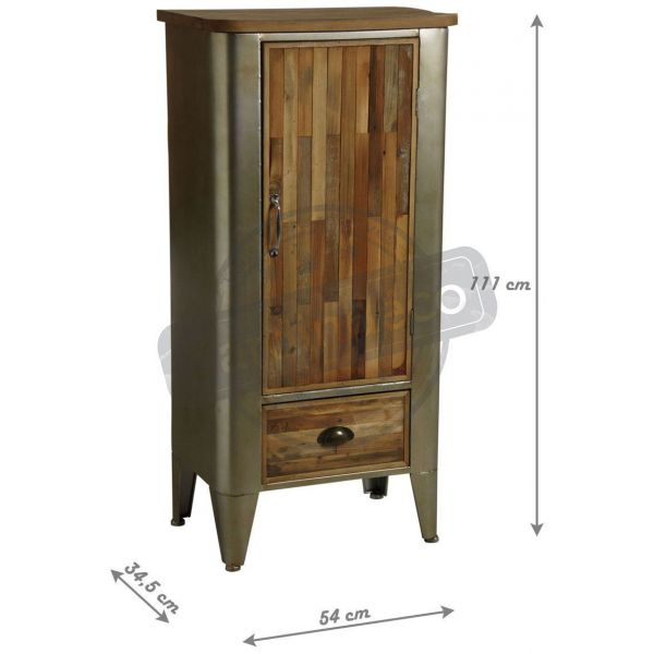 Armoire en bois et métal - AUB-3007