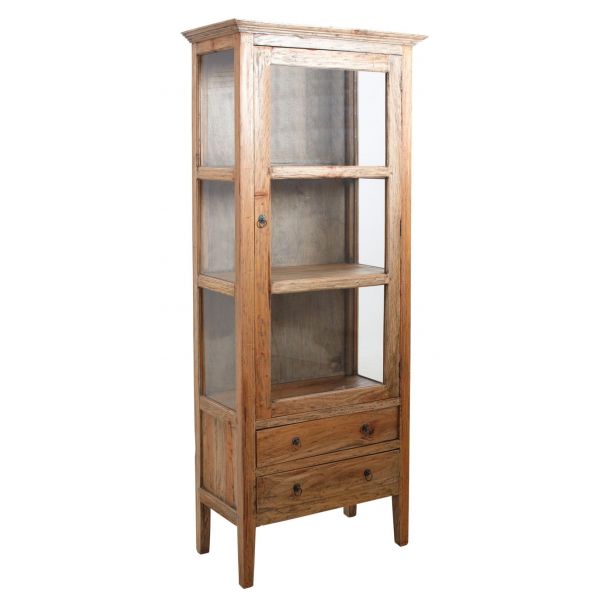 Armoire en bois et verre
