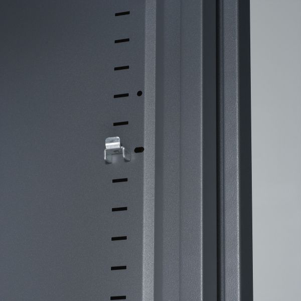 Armoire de bureau portes à rideaux 2 étagères - 366,70