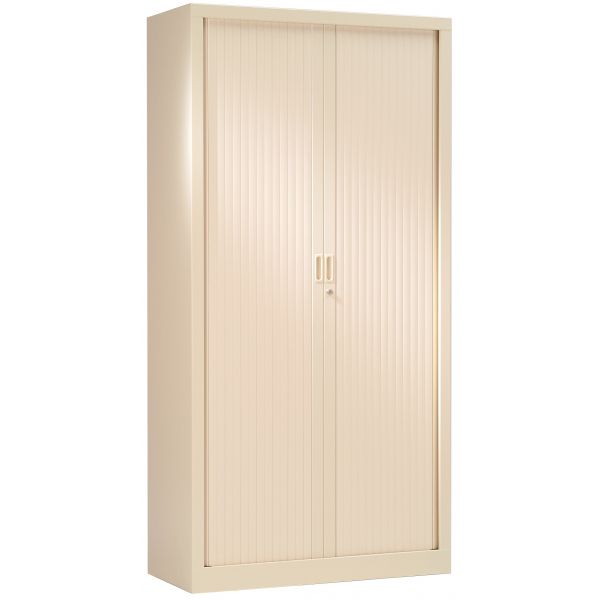 Armoire de bureau portes à rideaux 3 étagères