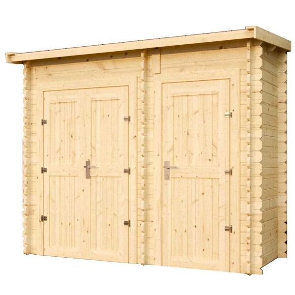 Armoire de jardin en épicéa 2 espaces de rangement 2.52 m2