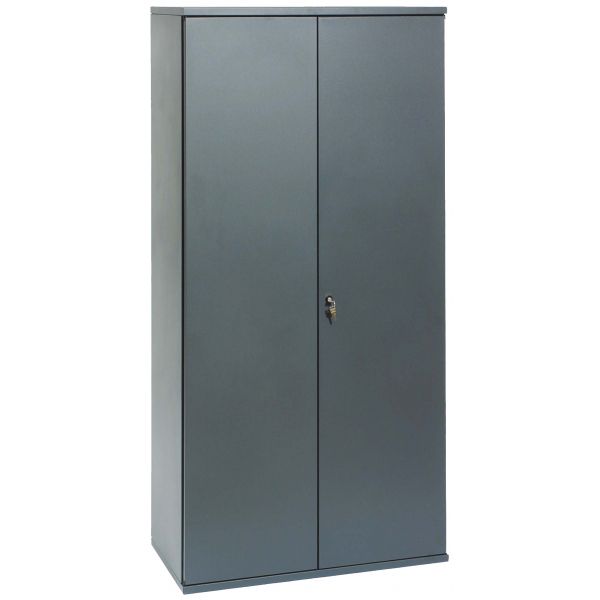 Armoire métallique anthracite brico (hauteur 180 cm)