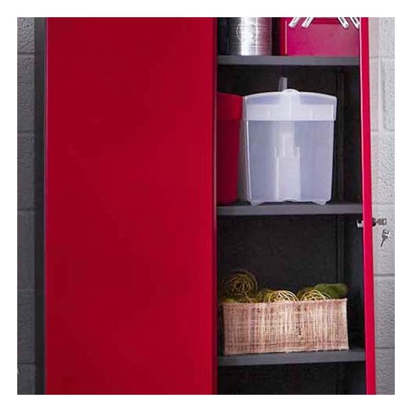 Armoire métallique rouge et noir Brico - 239