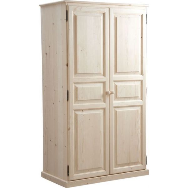 Armoire bois brut 2 portes