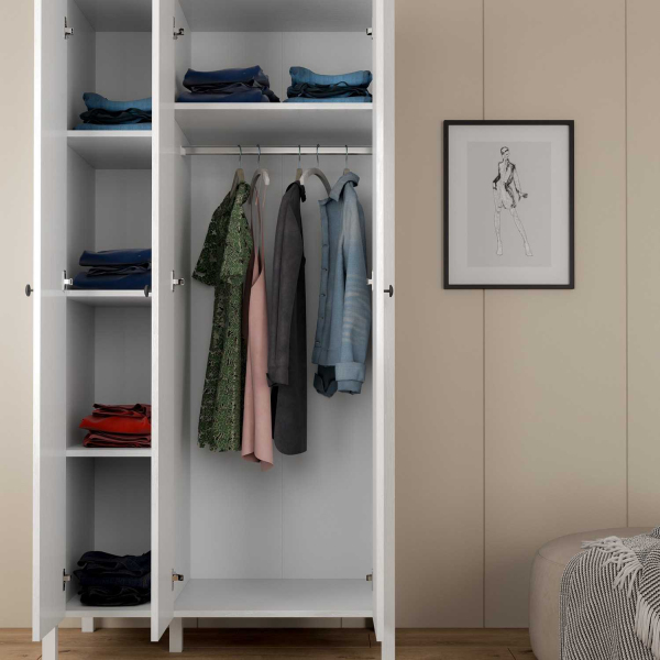 Armoire 3 portes en aggloméré Frannie - 479
