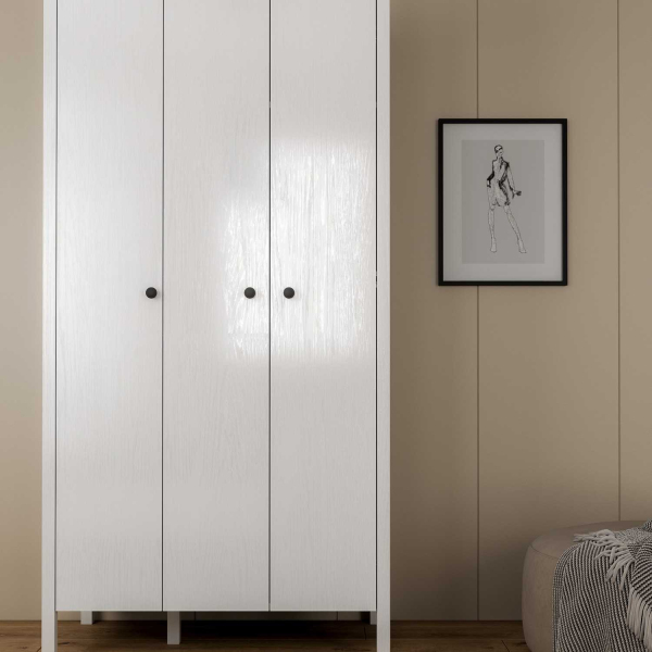 Armoire 3 portes en aggloméré Frannie - 5