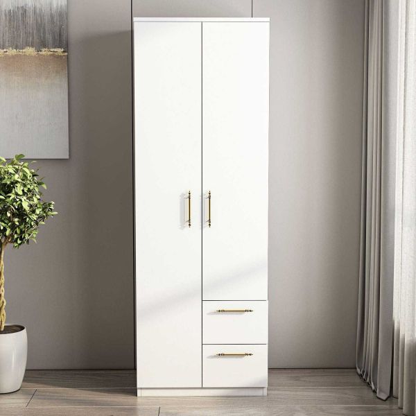 Armoire 2 portes, 2 tiroirs Merlin - 259