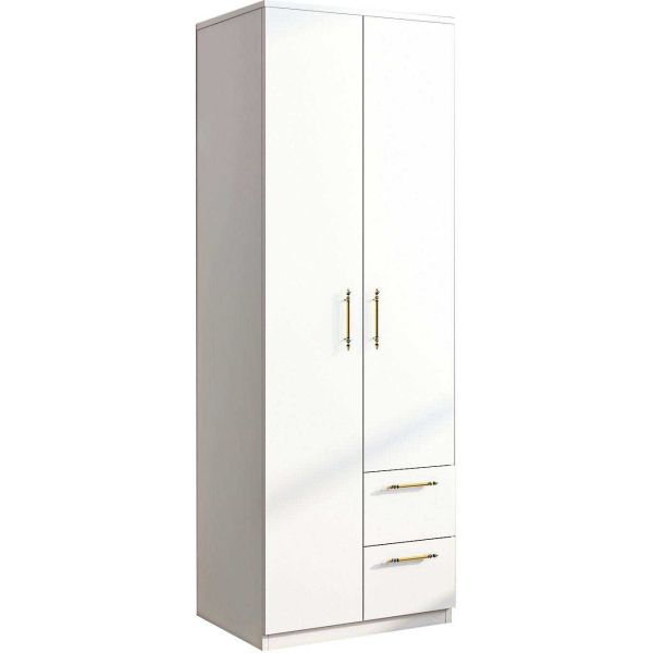 Armoire 2 portes, 2 tiroirs Merlin