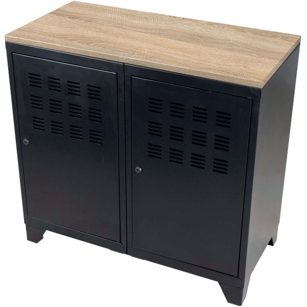 Armoire de rangement métal 2 portes - 301,70