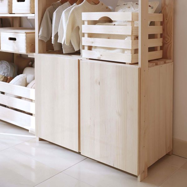 Armoire de rangement en pin massif Nova - 6