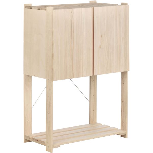 Armoire de rangement en pin massif Nova - 55,17