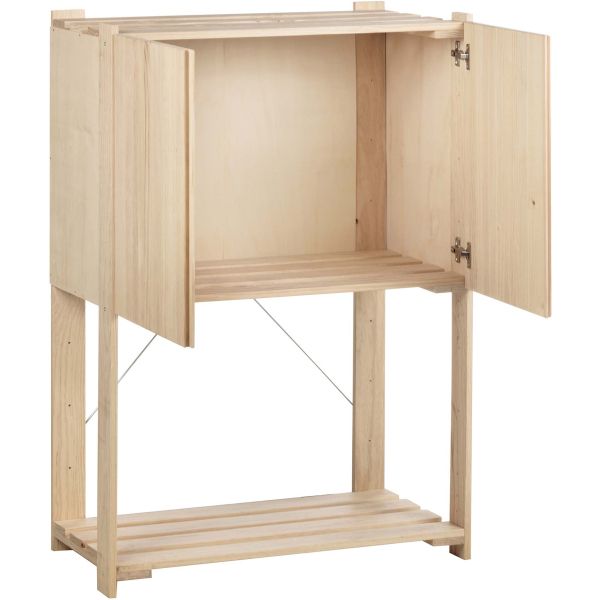 Armoire de rangement en pin massif Nova - 5