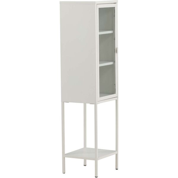 Armoire vitrée avec étagère en acier Misha - 5