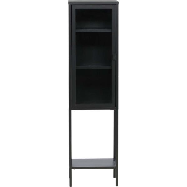 Armoire vitrée avec étagère en acier Misha - 179