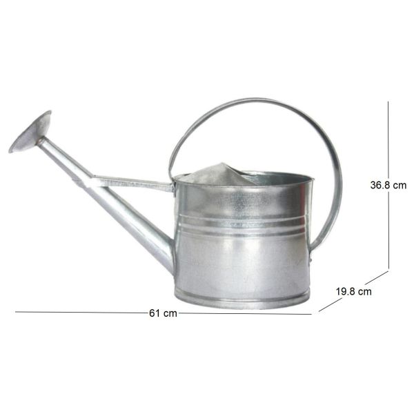 Arrosoir en zinc avec pomme d'arrosage amovible 8 litres - 5