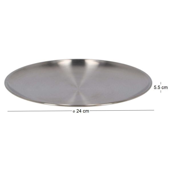 Assiette en acier inoxydable Patio - 7