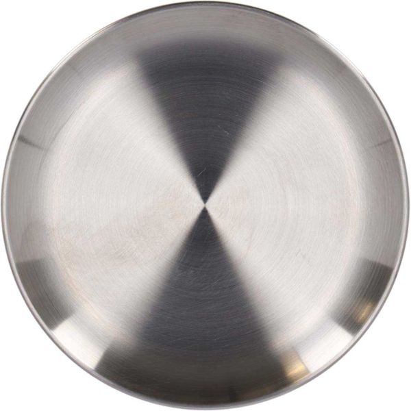 Assiette en acier inoxydable Patio