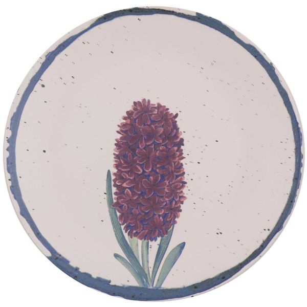 Assiette en céramique Vintage flower 25 cm (Lot de 6) - 6