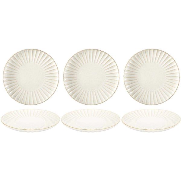 Assiette en grès Vlora(Lot de 6)