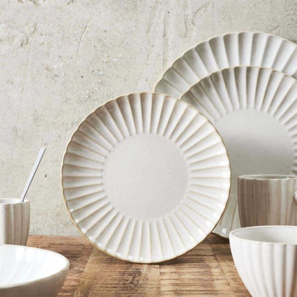 Assiette en grès Vlora(Lot de 6) - THE HOME DECO FACTORY
