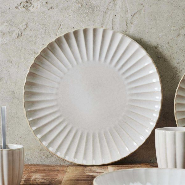 Assiette en grès Vlora(Lot de 6) - THE HOME DECO FACTORY
