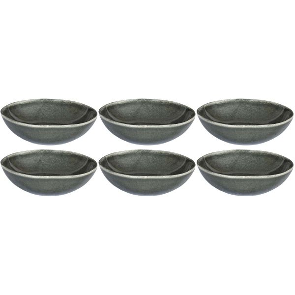 Assiette en grès vert Black Forest (Lot de 6)