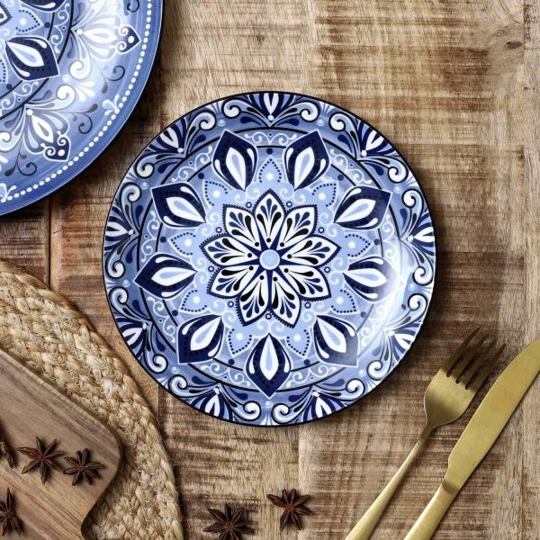 Assiette plate Jaipur (Lot de 6) - THE HOME DECO FACTORY