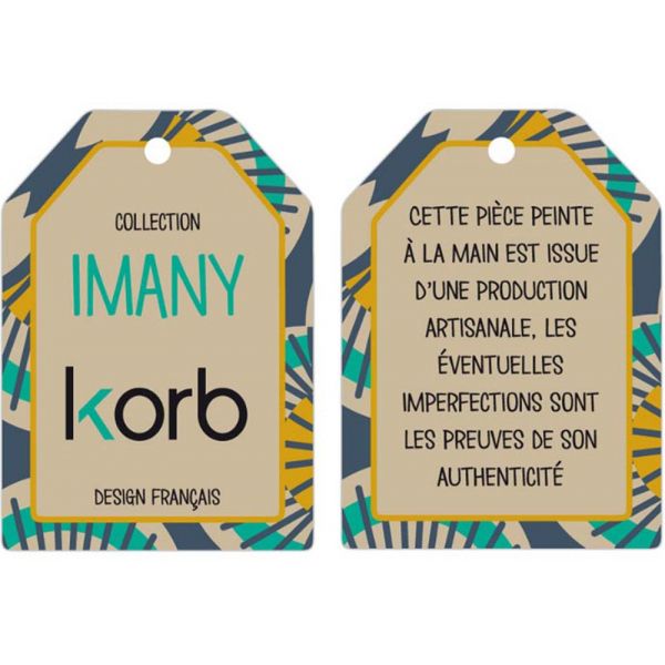 Assiette plate à motifs Imany (Lot de 6) - AMA-4792