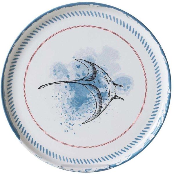 Assiette en porcelaine Marine (Lot de 6) - 6