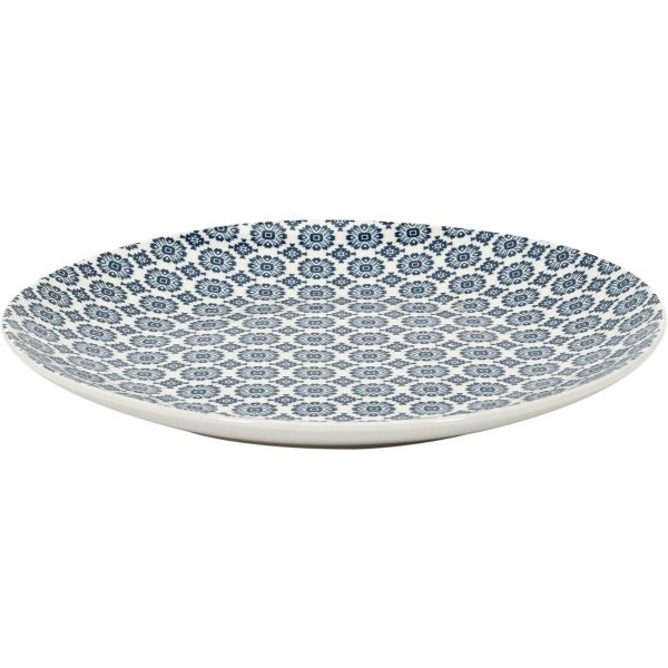 Assiette en porcelaine imprimée Cottage 25 cm (Lot de 6) - CMP-3328