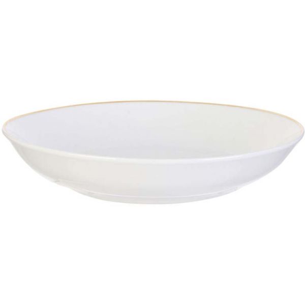 Assiette en porcelaine avec liseré doré (Lot de 6) - CMP-3336