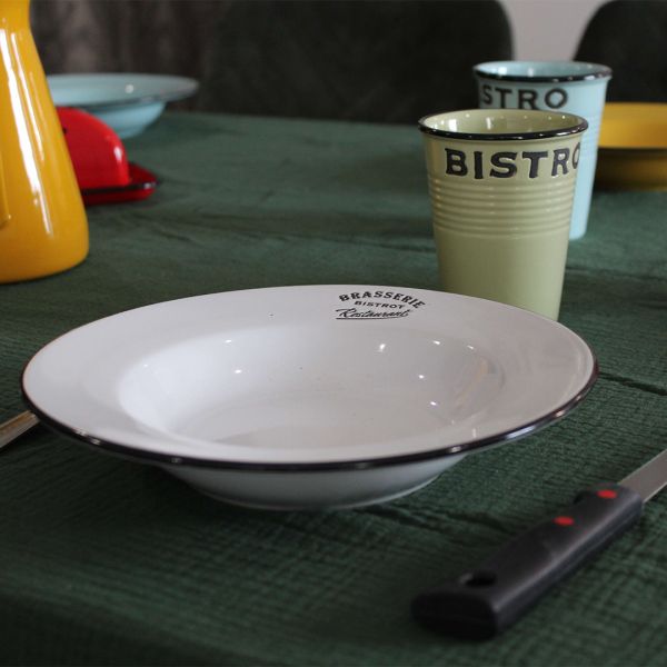 Assiettes colorées Brasserie bistrot (Lot de 6) - 34,90