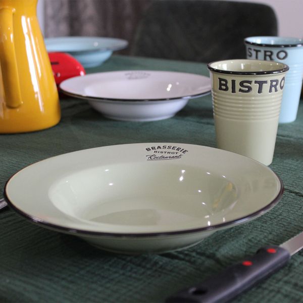 Assiettes colorées Brasserie bistrot (Lot de 6) - 5