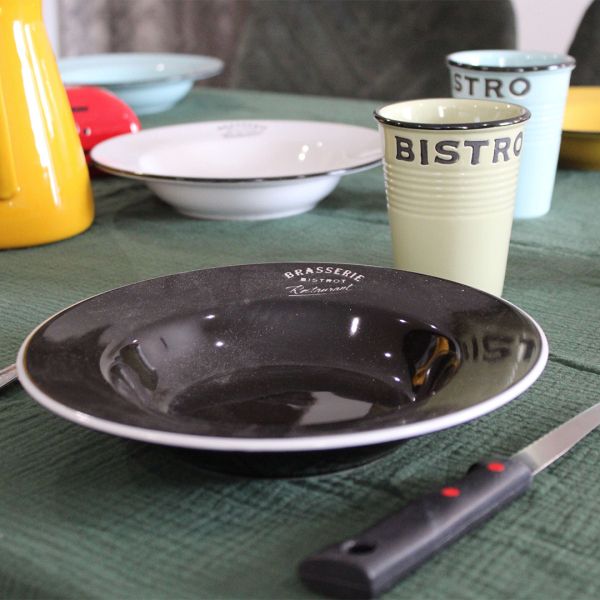 Assiettes colorées Brasserie bistrot (Lot de 6) - 6